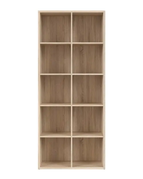 Estantería Nepo Plus 77 cm con 10 estantes roble sonoma