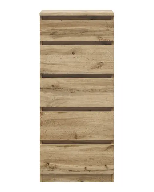 Cómoda Tetrix 50 cm con 5 cajones roble wotan