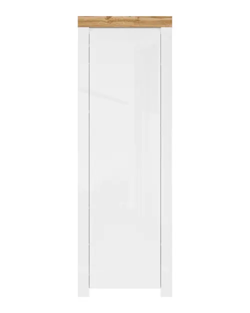 Estantería Holten 67 cm con puertas blanco brillo
