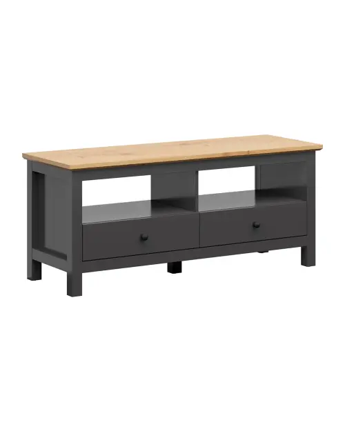 Mueble RTV Hesen 137 cm con 2 cajones grafito