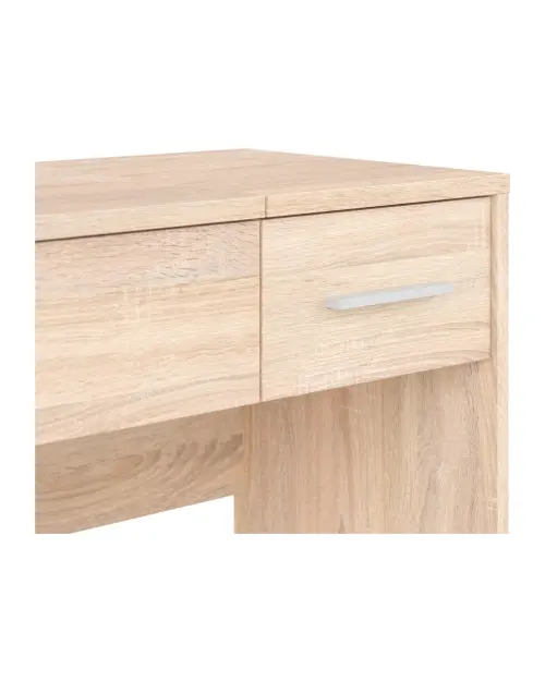 Tocador Nepo Plus 80 cm con cajón, compartimento y espejo roble sonoma