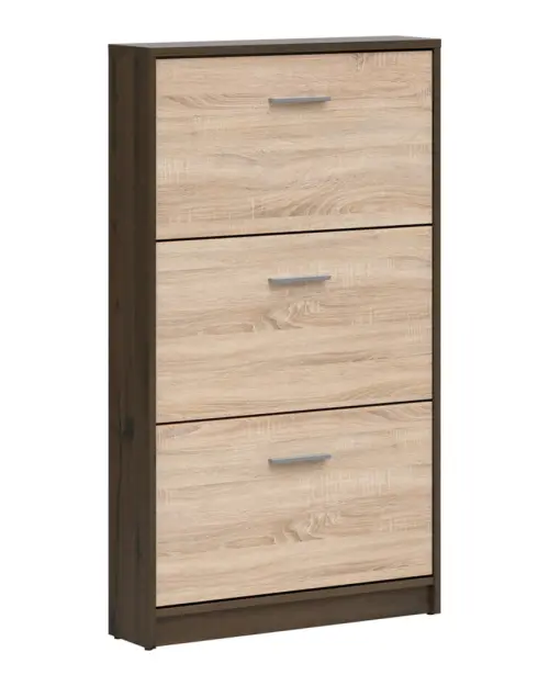 Zapatero Nepo Plus 70 cm con 3 puertas roble noble/roble sonoma