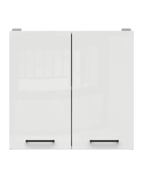 Szafka kuchenna górna Junona Line 80 cm dwudrzwiowa kreda połysk