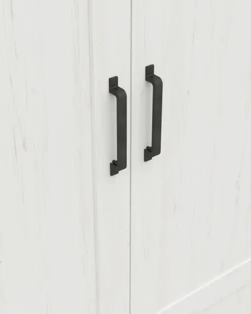 Armario de dos puertas Loksa 84 cm pino andersen blanco/roble grandson