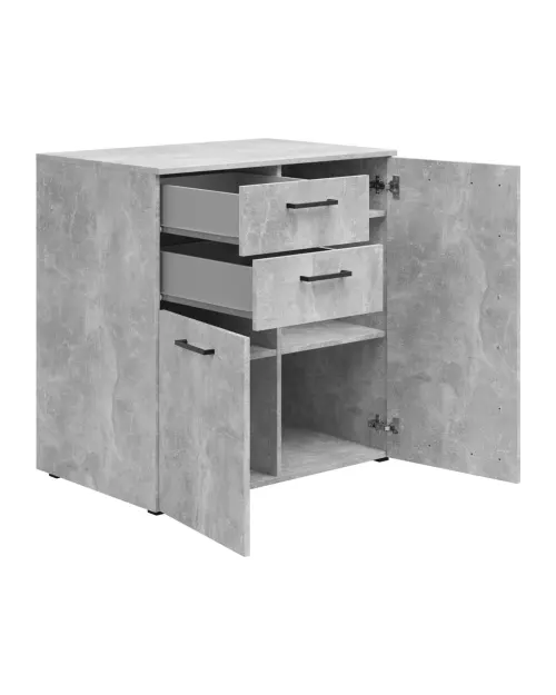 Cómoda MultiDo 80 cm con 2 puertas y 2 cajones atelier claro