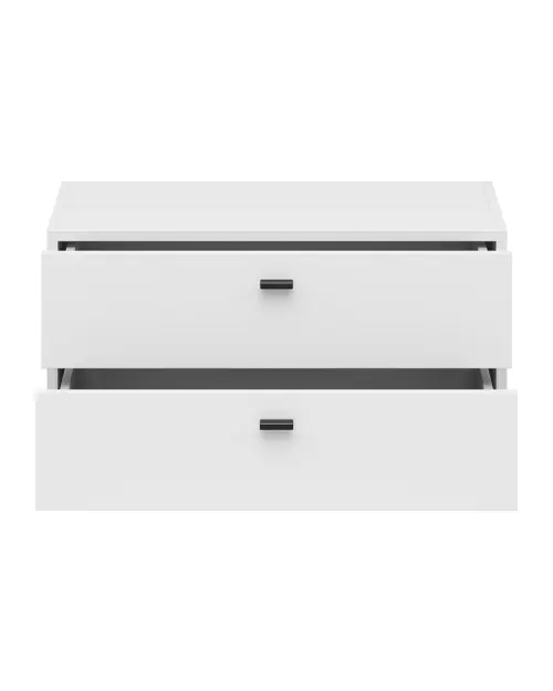 Cómoda System 64 con 2 cajones blanca