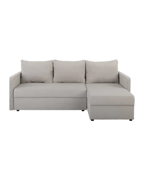 Sofá rinconera universal Imros convertible con arcón taupe