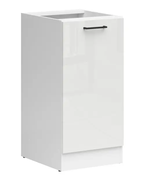 Szafka dolna kuchenna Junona Line 50 cm lewa kreda połysk