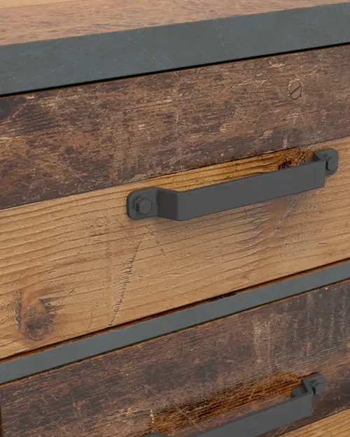 Cajonera Weston 46 cm con 2 cajones pino old style