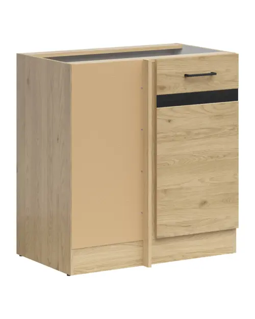Mueble de cocina bajo de esquina Junona Line izquierdo roble bernstein ocupa esquina 100x60 cm