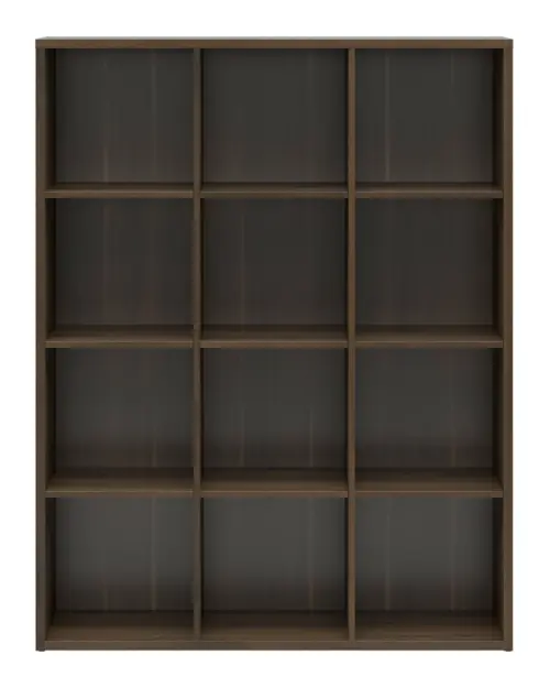 Estantería Nepo Plus 114 cm con 12 estantes roble noble