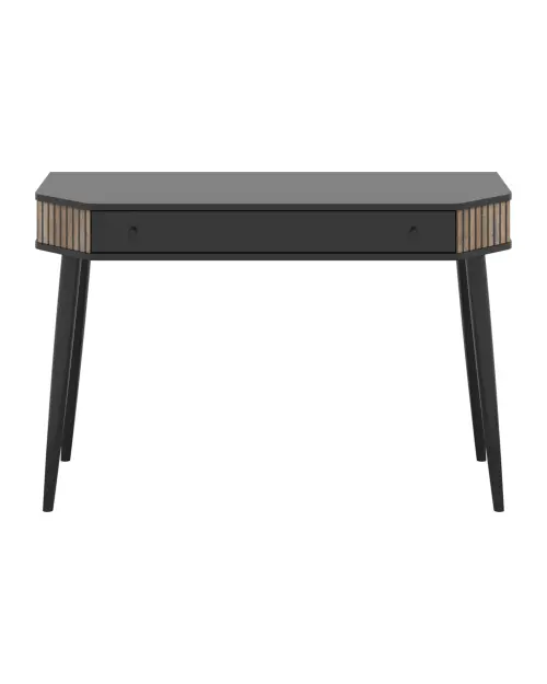 Dressing table Capri 120 cm with drawer black/dark flagstaff oak