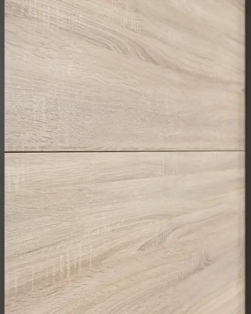 Armario de puertas correderas Tetrix 153 cm blanco brillo/roble sonoma