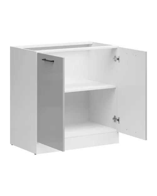 Szafka dolna kuchenna Junona Line 80 cm jasnoszary połysk