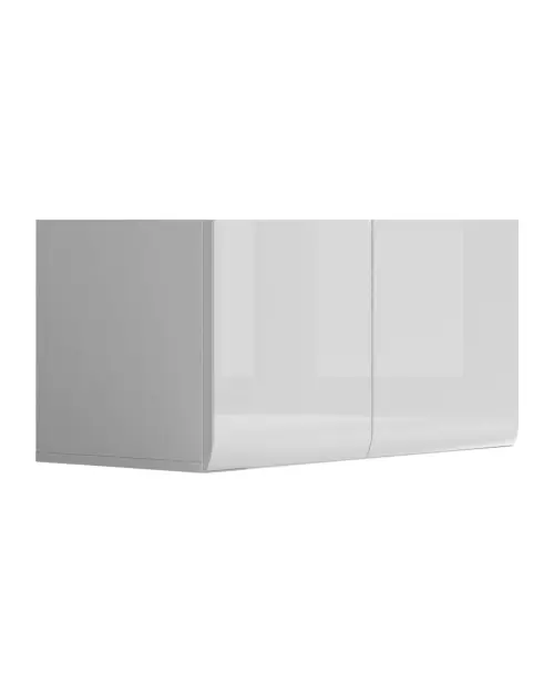 Vitrina Azteca Trio 90 cm con 2 puertas blanco brillo