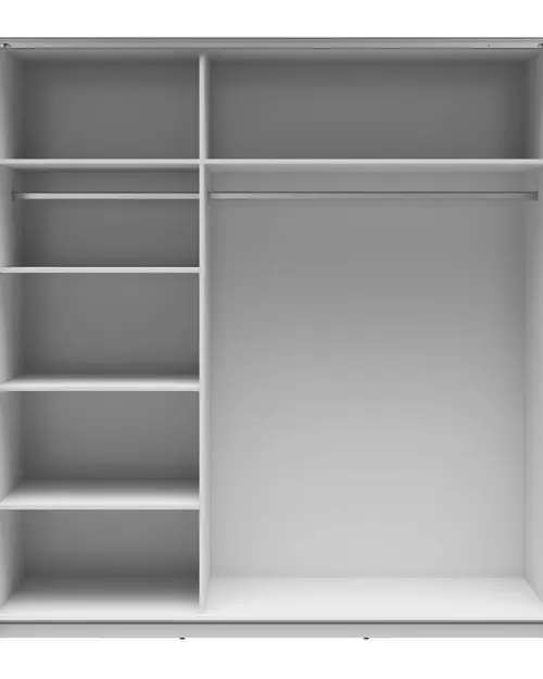 Armario de puertas correderas Tetrix 183 cm blanco brillo