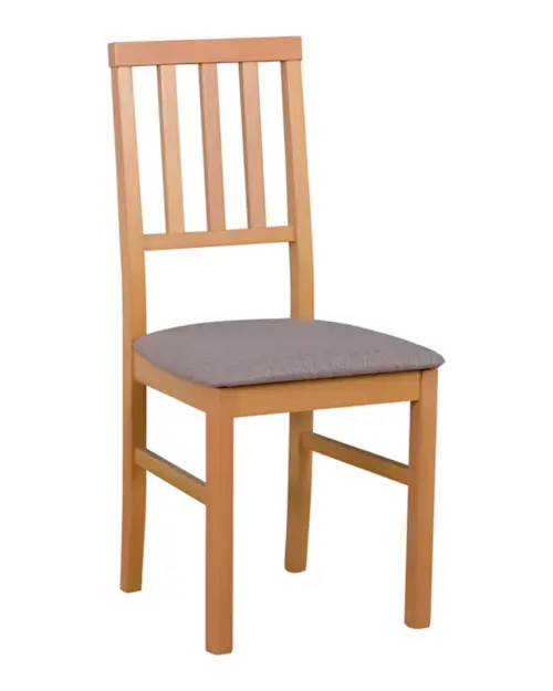 Silla tapizada Aren marrón