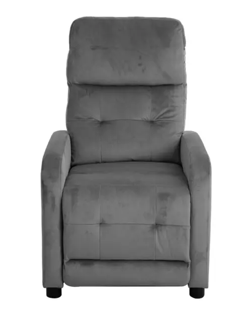 Tradycyjny fotel Monti z funkcją relax szary