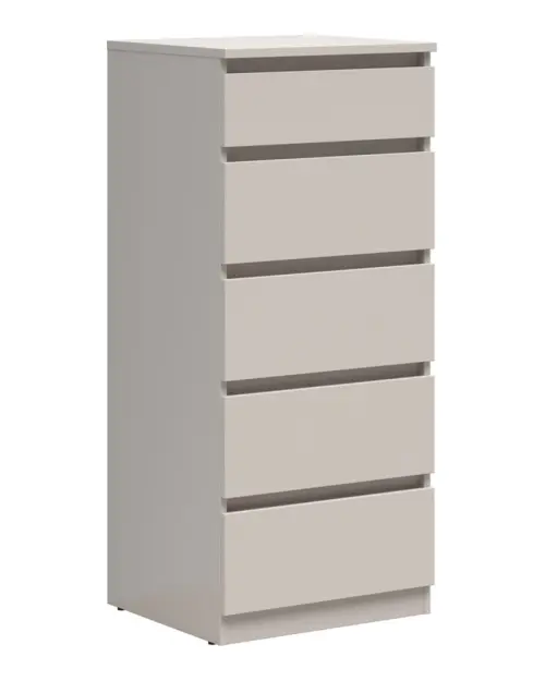 Cómoda Tetrix 50 cm con 5 cajones cachemira