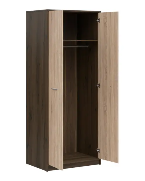 Armario de dos puertas Nepo Plus 80 cm roble noble/roble sonoma