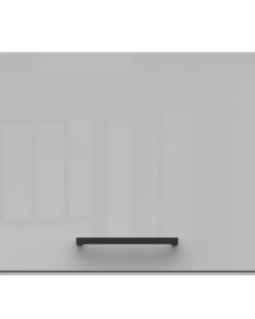 Armario de cocina superior Junona Line 50 cm abatible gris claro brillo