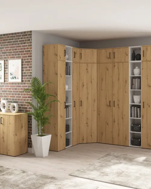 Estantería MultiDo 80 cm con 2 puertas atelier claro