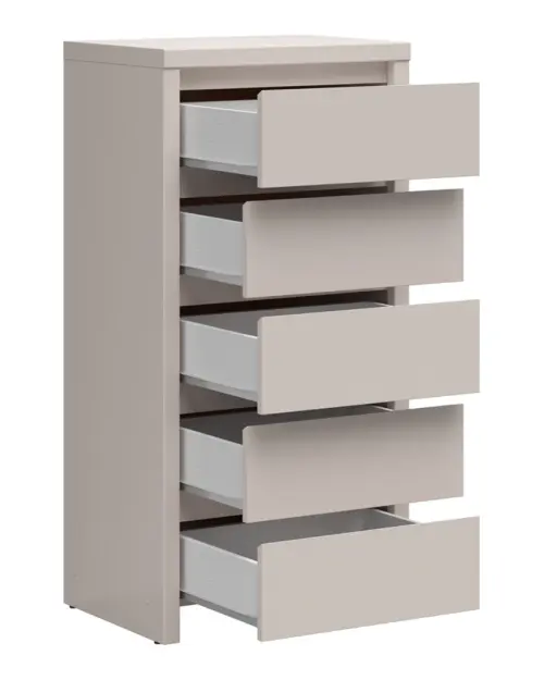 Комод Kaspian 56 см з 5 шухлядами кашемір