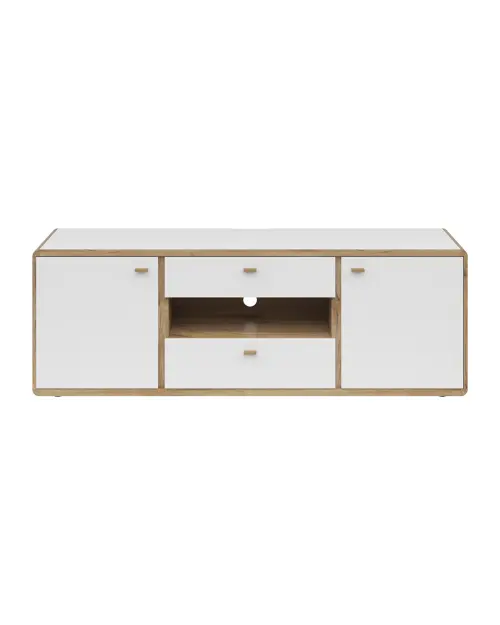 Mueble RTV Ronda 178 cm con 2 puertas y 2 cajones blanco
