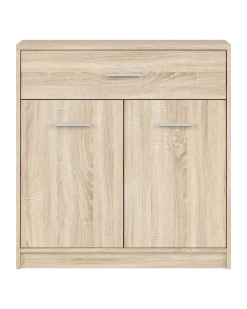 Cómoda Nepo Plus 80 cm con 2 puertas y un cajón roble sonoma