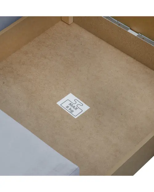 Диван односпальный раскладной Bunio с ящиком серый