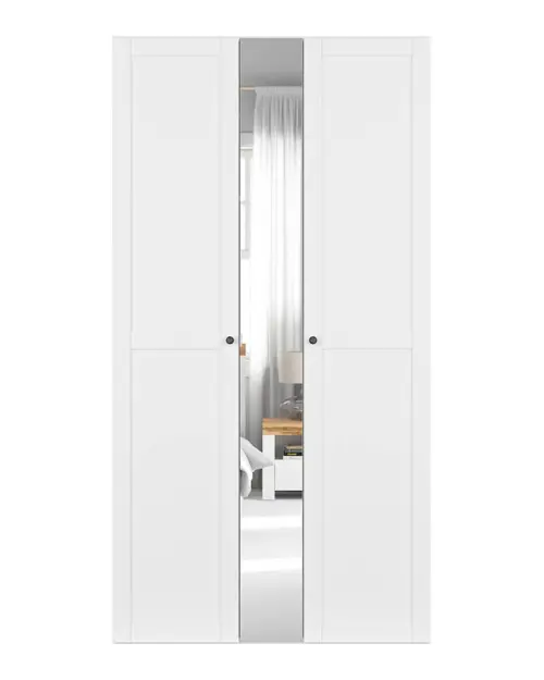 Armario modular Flex 125 cm con puertas y espejo blanco