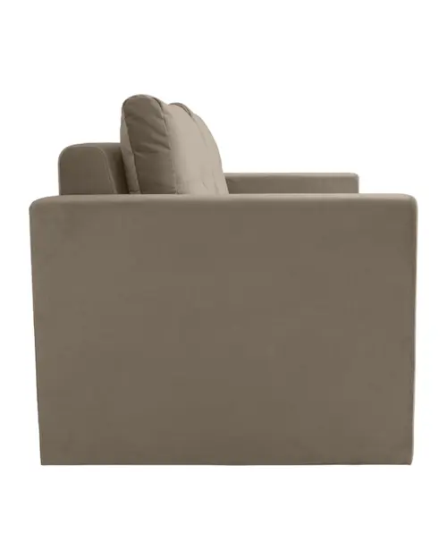Two-seater sofa bed Bunio III with storage brown