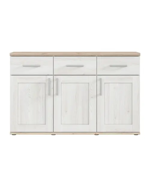 Cómoda Romance 140 cm con 3 puertas y 3 cajones alerce sibiu claro