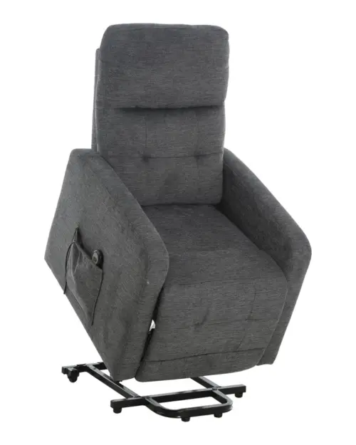 Traditional Grand armchair with relax function grey