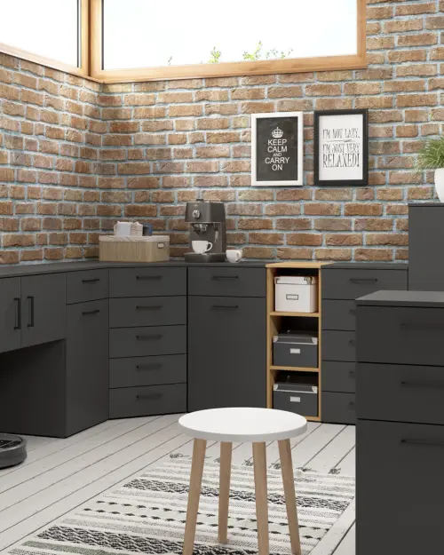 Estantería MultiDo 80 cm con 2 puertas atelier claro