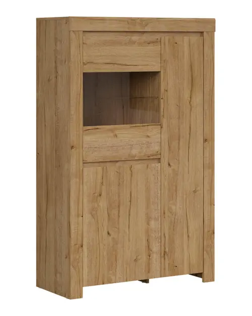 Vitrina Holten 98 cm con 3 puertas roble waterford