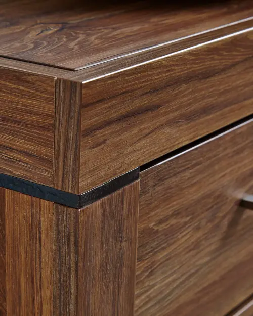 Mueble RTV Gent 200 cm con 3 cajones y estante roble stirling