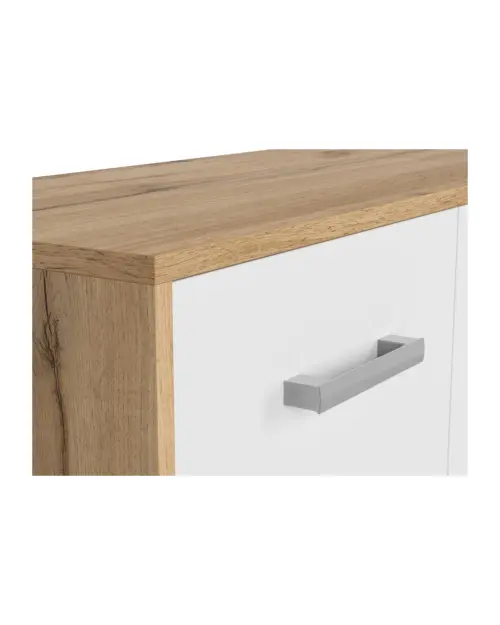 Тумба Matos 80 см двухдверная дуб вотан/белый