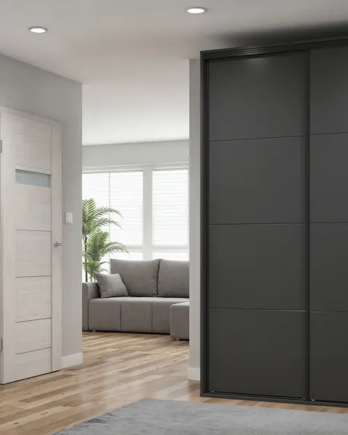 Szafa z drzwiami przesuwnymi Flex 150 cm grafitowa