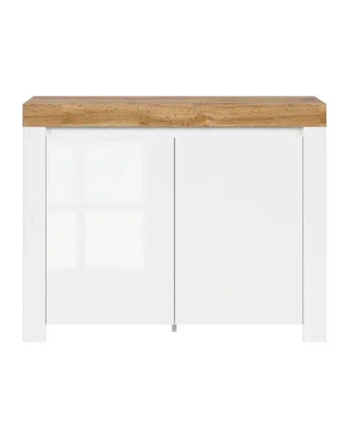 Mueble Holten 106 cm de dos puertas blanco brillo