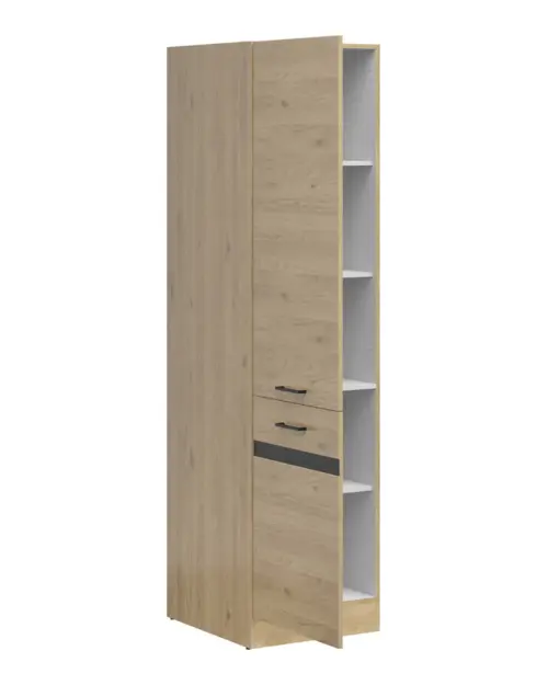 Mueble de cocina bajo Junona Line 50 cm alto izquierdo roble bernstein