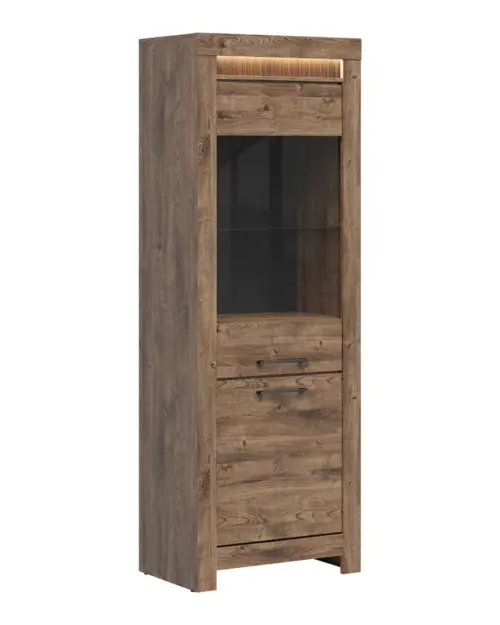 Vitrina Torin 71 cm con 2 puertas roble ribbeck marrón