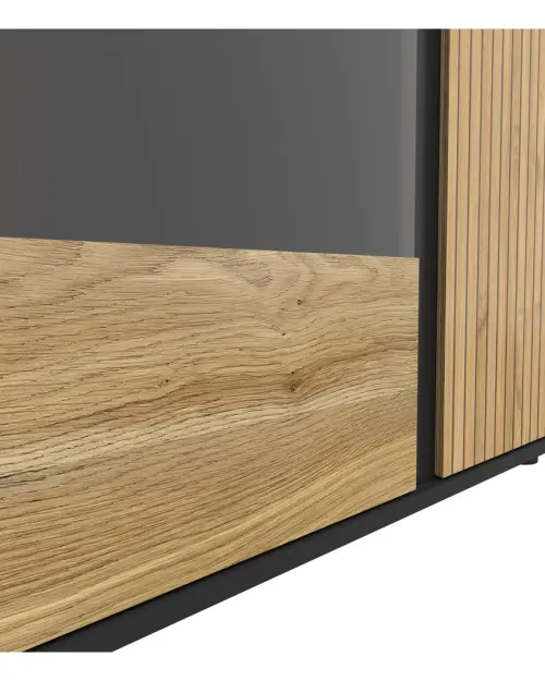 Vitrina Luen 95 cm roble tegola/roble mauvella