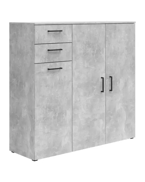 Cómoda MultiDo 120 cm con 3 puertas y 2 cajones atelier claro