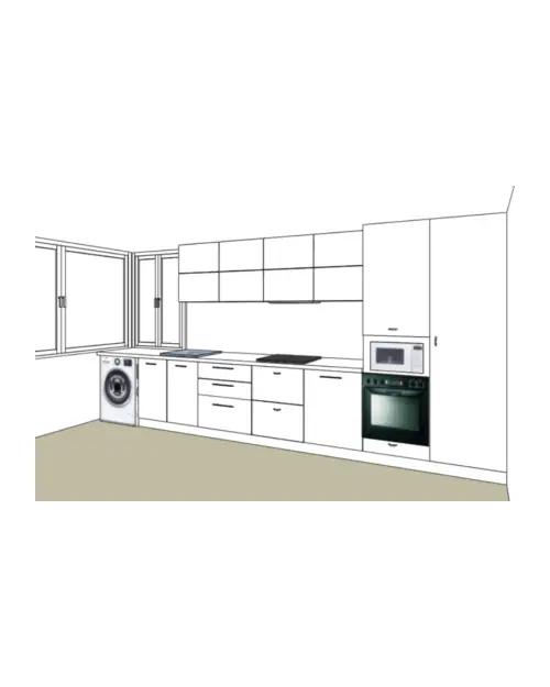 Cocina Blanco Brillo Venux12mm