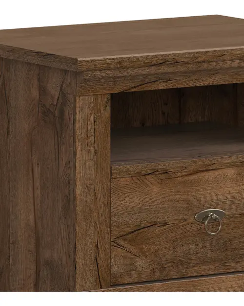 Mesita de noche Patras 58 cm con cajón roble april