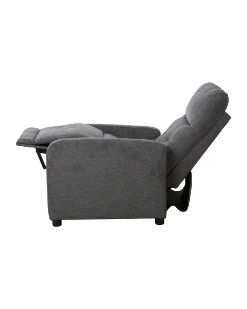 Sillón tradicional Monti con función relax gris oscuro