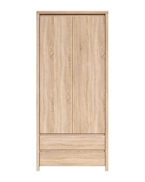 Шафа дводверна Kaspian 90 см із шухлядами дуб сонома