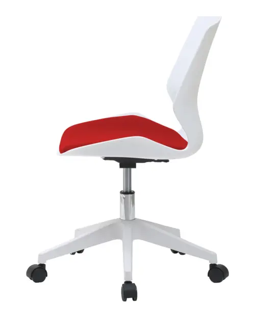 Silla giratoria Kili blanco - rojo