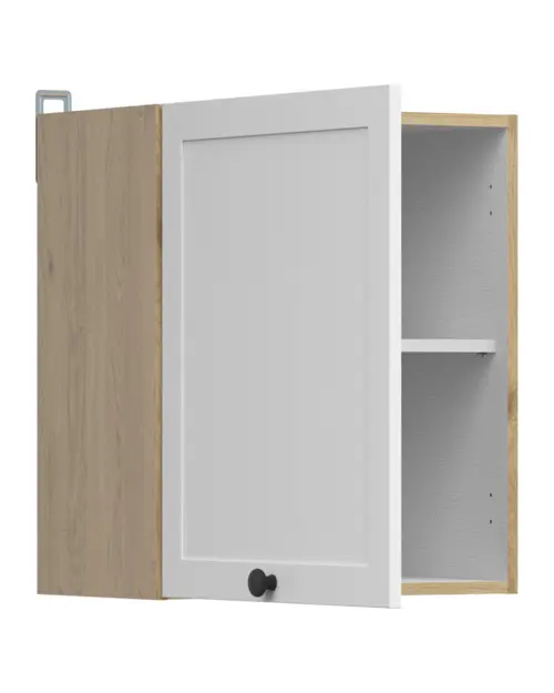 Armario de cocina superior Junona Line 50 cm con puerta izquierda/derecha roble bernstein/blanco